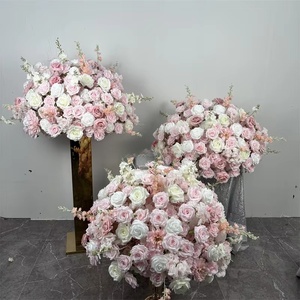 Bola <span class=keywords><strong>de</strong></span> Flores Rosadas <span class=keywords><strong>de</strong></span> Alta Calidad, Bola <span class=keywords><strong>de</strong></span> Rosas Artificiales, Nuevo Producto, Versátil, Económico, Flores Decorativas - Product Image 1
