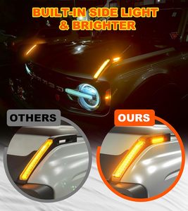 Luces LED para Manija de Capó, Luces de Visión Trasera para Ford <span class=keywords><strong>Bronco</strong></span> 2021 <span class=keywords><strong>2022</strong></span> 2023 2024 2025, Accesorios, Kit de Luces Antiniebla, Conexión y Uso - Product Image 5