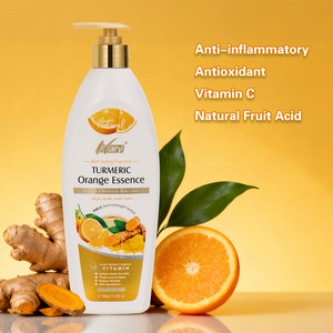 Lait Corporel Bio au <span class=keywords><strong>Curcuma</strong></span> NARY, Acide de Fruits Naturel, Éclaircit le Teint, Vitamine C Orange 500ml, Améliore la Peau Terne - Product Image 3