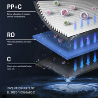 IMRITA Purificateur d'Eau Sous Évier 600/800 GPD, Système de Filtration d'Eau Alcaline par Osmose Inverse à 5 Étapes avec Reminéralisation