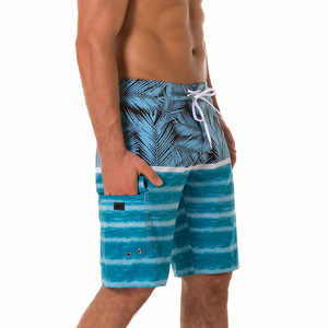 Wholesale Custom Printed Quick Drying Waterproof 4-way Stretch Surfing Beach Board Shorts Adjustable Waist Swim <b>Trunks</b> for <b>Men</b> - Product Image 2