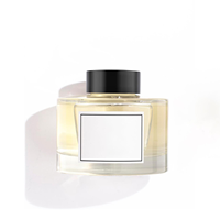 Bouteille de diffuseur en verre de luxe 120ml avec boîte personnalisée Bouteille de diffuseur en verre vide de luxe