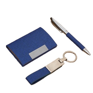Executive <b>Gift</b> <b>Set</b>: Custom Keychains, Business Card Holder & Pen - Perfect Corporate Giveaway - Product Image 3