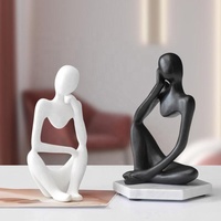 Figurine abstraite nordique en résine, Sculpture d'art moderne pour la maison, décoration de salon et de bureau