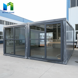 Casa contenedor <span class=keywords><strong>de</strong></span> paquete plano pequeño móvil plegable prefabricado tipo Z 2 en 1 <span class=keywords><strong>para</strong></span> almacenamiento con <span class=keywords><strong>cocina</strong></span> baño eléctrico - Product Image 1