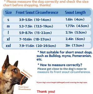 समायोज्य कपास कुत्ता मुजल विरोधी काटने और विरोधी सबसे विरोधी छाल नियंत्रण प्रत्यक्ष कारखाने थोक ड्रॉपशीपिंग विकल्प पालतू जानवरों की आपूर्ति - Product Image 5
