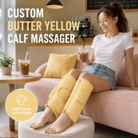 Masseur de mollets à points d'acupuncture chauffant, 5 modes, 5000 mAh, sans fil, compression d'air pour le soin des mollets