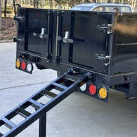 Remorque agricole basculante 6x12 avec rampe, remorque agricole ou de chantier 6x14 à parois hautes de 4 pieds, de qualité supérieure