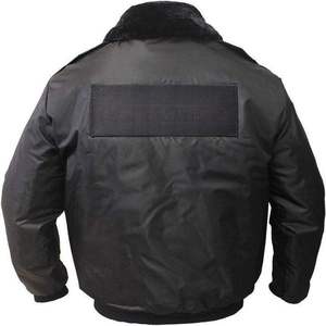 All Season Deluxe Plain Guard Uniform <strong>Security</strong> Bomber Jacket 100% Nylon Oxford Lightweight Windbreaker - Product Image 3