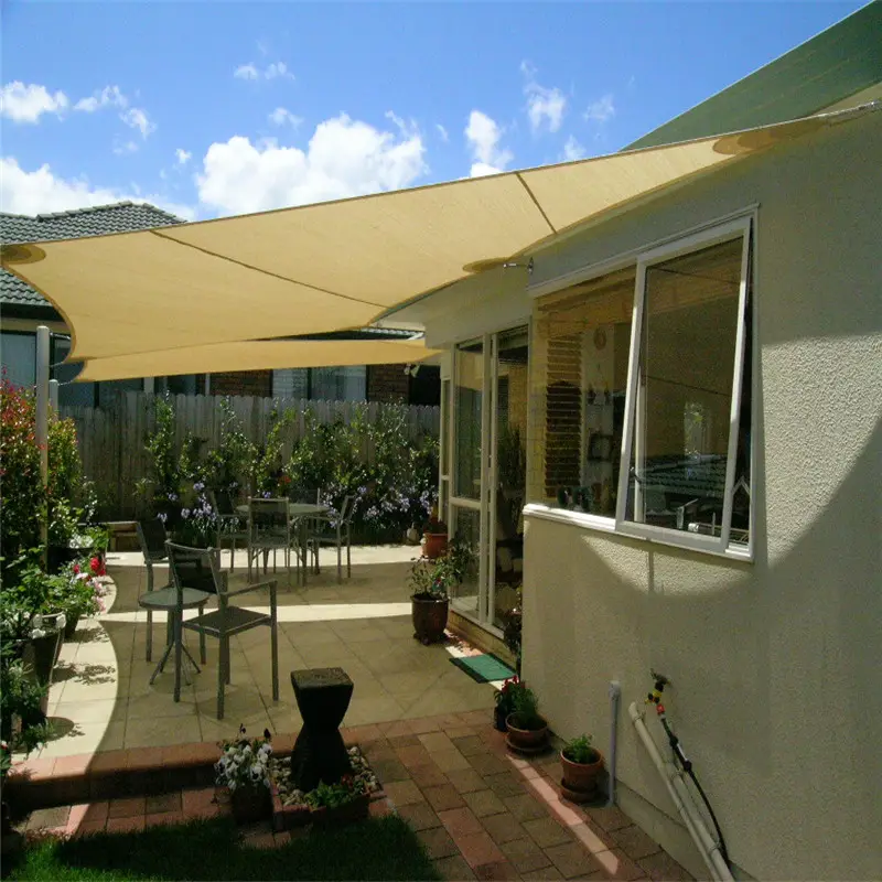 Outdoor Plastic Polyester Waterproof Sun Shade Sail 4x10 With A Ring For Balcony Sail Canvas