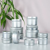 Boîte de conserve en métal doré mat 5ml 10ml 15ml 30ml 60ml 80ml 100ml 200ml 250ml Emballage cosmétique Pot en aluminium doré mat double face