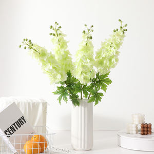 Vente chaude de haute qualité Real Touch <span class=keywords><strong>Delphinium</strong></span> fleurs pour la décoration de mariage en gros Latex Faux fleurs - Product Image 4