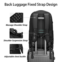 Ransel Perjalanan Kompresi Vakum yang Dapat Diperluas dengan Lapisan Tertutup yang Dapat Dilepas, Anti Maling TSA, Kapasitas Besar, untuk Laptop dan Bisnis