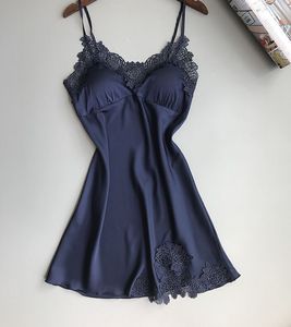 Falda sexy de seda de hielo de manga corta de verano para mujer de estilo caliente <span class=keywords><strong>2020</strong></span> - Product Image 5