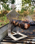 Supports à hot-dogs WELAND en acier inoxydable pour barbecue, supports amusants pour saucisses, supports portables pour grillades en forme de hommes - Product Image 6