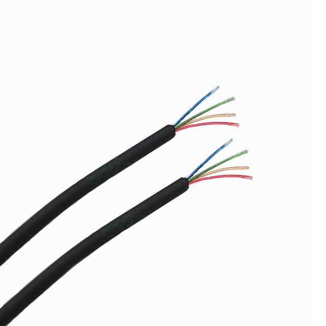 Repair Headphone Wire 4 Core 8*0.08mm O.D. 1.4mm Enameled Copper Wire Audio Earphone Magnet Wire with PVC TPE Silicon Insulation