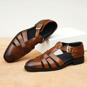 Zapatos de Cuero Personalizados para Hombre, con Punta Tallada Italiana, Forro de Cuero Auténtico, Estilo Formal y Casual - Product Image 3