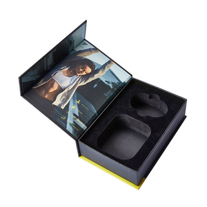Flip‑top <b>magnetic</b> <b>box</b>, electronics packaging <b>box</b>, hard paper <b>box</b>, rigid <b>gift</b> <b>box</b>, hanging hole retail <b>box</b> - Product Image 1