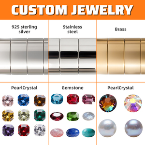 مجوهرات مخصصة من الفولاذ المقاوم للصدأ للنساء مجوهرات راقية مطلية بالذهب عيار 18 قيراط مجوهرات عصرية من مصنع الشركة المصنعة للقلادات من الشركة المصنعة - Product Image 4