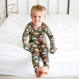 Organic Toddler Pijama Bamboo Infant Pajamas for Children Eco Baby Jammies Autumn Toddler Loungewear Kids Pyjamas Factory - Product Image 3
