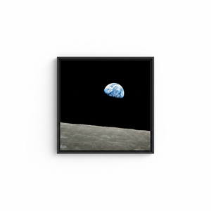 Earthrise Moon Printed Canvas: NASA Space Photo Wall Art,<b>BLACK</b> <b>FRAMED</b> CANVAS - Product Image 2