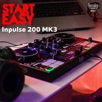 DJControl Inpulse 200 MK3, contrôleur DJ portable d'entrée de gamme, mini table de mixage DJ pour diffusion en direct, pour la maison, les fêtes, les bars, les débutants