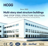 Bâtiment industriel en acier préfabriqué sur plusieurs étages, personnalisé, pour entrepôt, atelier, bureau, résistant au vent et aux tremblements de terre