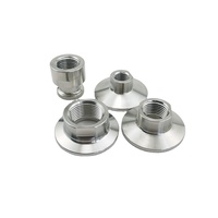 Ferrule Sambungan Cepat Baja Tahan Karat Sanitasi SS304, Ferrule Ulir Betina Standar AS NPT, Ulir Luar, Ulir Dalam