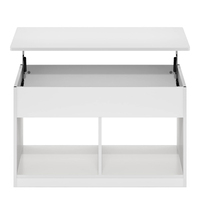 Mécanisme de levage moderne en bois pour table basse avec plateau réglable - Utilisation pour salon et hôtel/villa