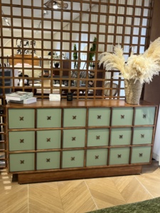 Gabinete moderno de mediados de siglo, gabinete de almacenamiento lateral de madera maciza para muebles del hogar, estilo retro, adecuado para dormitorios y salas de estar - Product Image 6