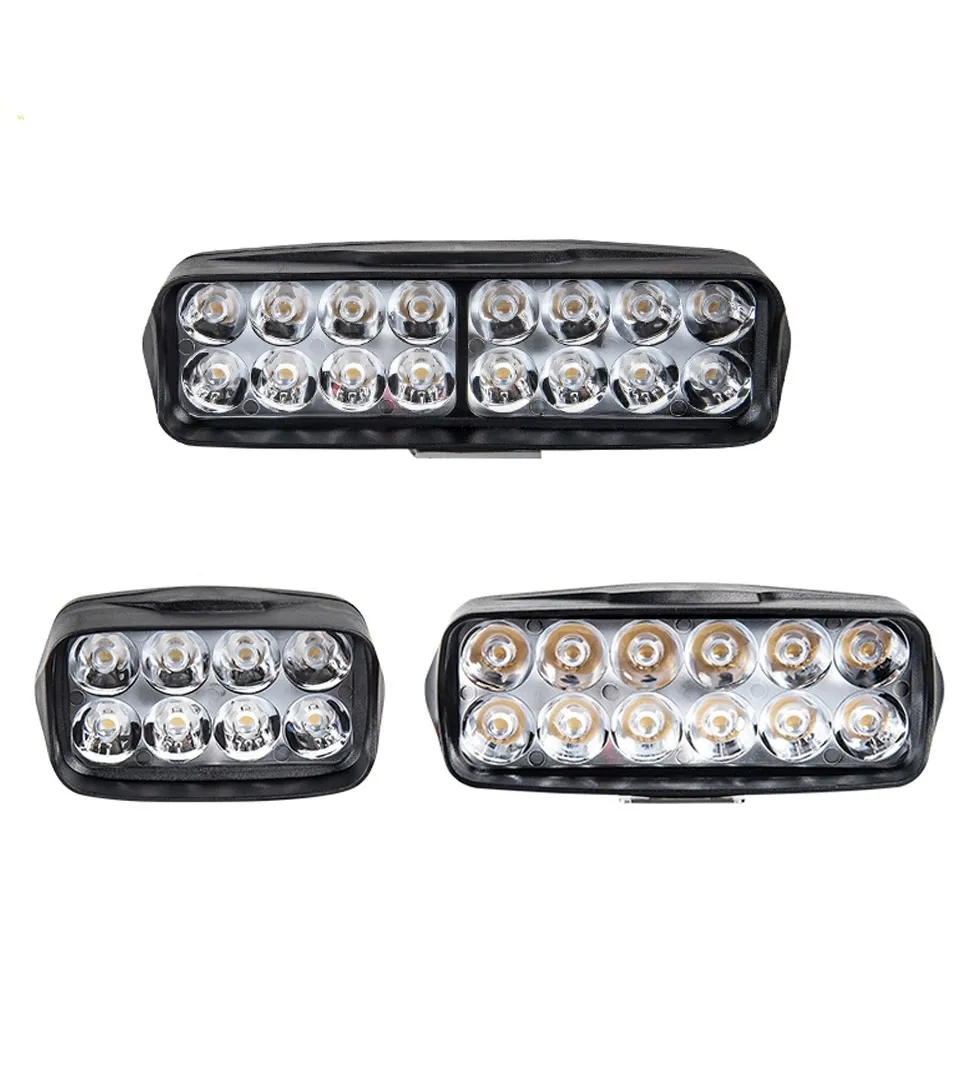 8LED 16 boncuk 18W motosiklet spot led ışıkları kir bisiklet süper parlak led yardımcı sis işık spot huzmeli far