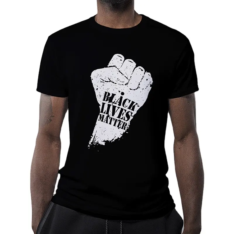 JALOFUN USA personalizza tshirt per il nero vita importa t shirt e non posso respiro disegno della miscela materiale tshirt