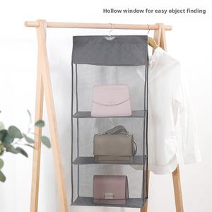 Sac de rangement transparent suspendu pour placard, organisateur de sacs à main et de chaussures, avec cintre, vente en gros - Product Image 6