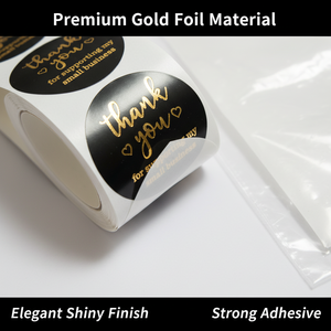 ฉลากบรรจุภัณฑ์อาหารแบบออกแบบส่วนตัว ฉลากกาวในตัว กระดาษ PLA กันน้ำ ฉลากม้วนลอกออกง่าย ปั๊มฟอยล์ทอง พิมพ์ลายตามสั่ง - Product Image 2
