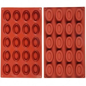 12/20 Holes Non-Stick <b>Silicone</b> Cake Molds <b>Baking</b> Trays Reusable Cupcake Muffin Fluted Oval Donut Cake Pans - Product Image 6