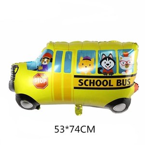 Camion autobus scolaire et <span class=keywords><strong>train</strong></span> ballon en aluminium décorations de fête d'<span class=keywords><strong>anniversaire</strong></span> pour garçon ballons joyeux <span class=keywords><strong>anniversaire</strong></span> - Product Image 5