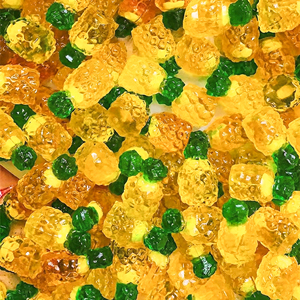 Gomitas de Piña 4D con Sabor a Frutas, Rellenas, Suaves y Masticables, Dulces en Bolsa, Agridulces, de Fábrica OEM - Product Image 1