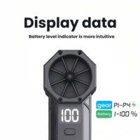 Souffleur d'air comprimé portatif sans fil 130000 tr/min, ventilateur turbo puissant, souffleur de neige, équipement de refroidissement nettoyable