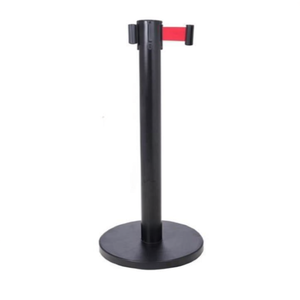 Colonna Nera con Nastro Retrattile Rosso da 2M - Product Image 2