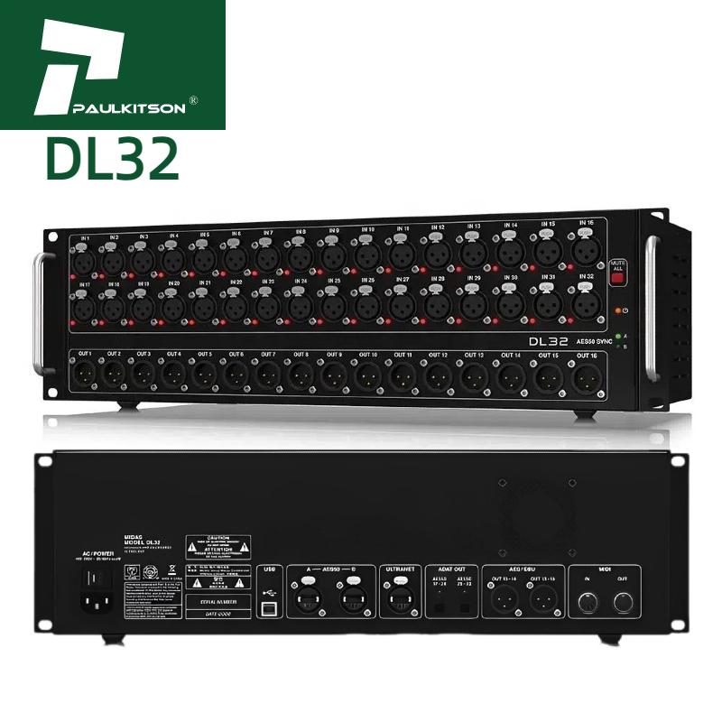 Midas DL32 Stagebox - 32 Inputs, 16 Outputs for PA Sound