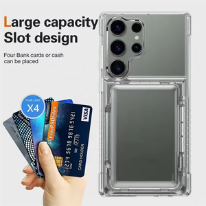 เคสกระเป๋าสตางค์สำหรับ Samsung Galaxy S24 + S22 S23 S24 FE + S22 S21เฉียบ + S21อัลตร้า <span class=keywords><strong>Fold4</strong></span> Z ฝาพับ4 A53ฝาปิดใส - Product Image 2
