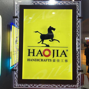 Panneau de fenêtre suspendue Double face, boîte à lumière en cristal A3/A4 DC 12V, fil suspendu intérieur Transparent carré - Product Image 3