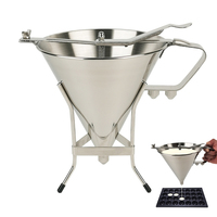 Distributeur de pâte à pâtisserie en acier inoxydable 304 Dontalen, support de service pour buffet, pour restaurant, hôtel, utilisation pour takoyaki, gâteaux, desserts, boulangerie