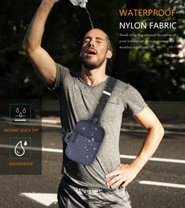 Mini Bolso Bandolera para Hombre y Mujer, Impermeable, Moderno, para Teléfono Celular, para Viajes, Trabajo, Gimnasio - Product Image 6