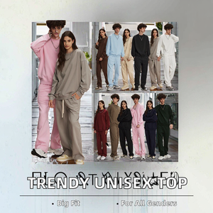 Vente en gros 430 GSM Sweat-shirt unisexe coupe surdimensionnée conception de lettre française personnalisable tricoté à la mode automne hiver printemps OEM ODM - Product Image 2