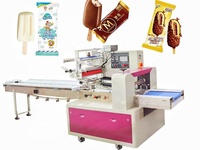 Machine d'emballage alimentaire horizontale multifonctionnelle automatique pour sacs coussin (pain, gâteaux, biscuits) Tolcat