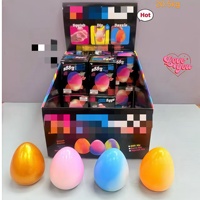 Vente en gros de jouets anti-stress souple en maltose, type œufs de Pâques, pour la chasse aux œufs, les paniers et les fêtes