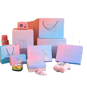 IDEAR Trending Products New Arrivals Fashion Earring Rings Box Packaging Cardboard Gradient Set Paper Jewelry Gift Box