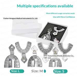 Horyndent Bandeja para Prótesis Dental <span class=keywords><strong>de</strong></span> Acero Inoxidable Clase I, Desmontable, Esterilizable a Alta Temperatura, para Arcada <span class=keywords><strong>Completa</strong></span> Superior/Inferior - Product Image 2