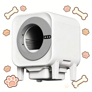 Fully Enclosed Smart <b>Cat</b> Litter <b>Box</b> Kattenbak 65L Large Capacity Self Cleaning Anti Pinch Safe Structure With Deodorizing System - Product Image 1